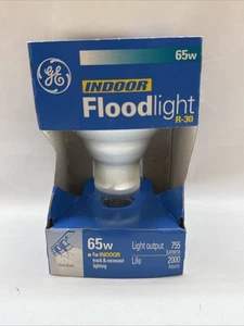 1-pk GE Light Bulbs 65 W Indoor Flood R-30 755 Lumens Track And Recessed Lights - Picture 1 of 3