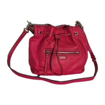Bolso Bandolera Coach Daisy Convertible 2 Vías Bolso Cubo de Hombro Cartera Rosa Foto 1 de 4