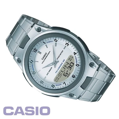 Reloj CASIO Descontinuado AW-80D-7AJH Ana-Digi Databank Negro Batería 10 Años Foto 1 de 2