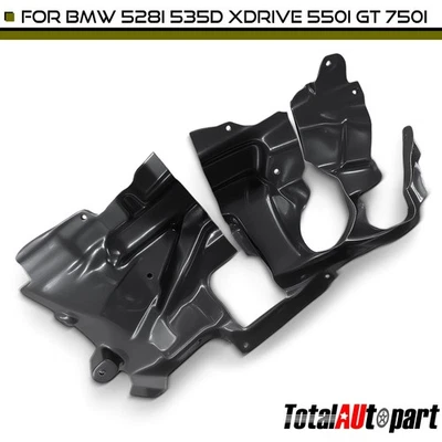 Protector contra salpicaduras de motor para BMW F10 528i 535d xDrive 550i GT 640i xDrive delantero izquierdo Foto 1 de 4