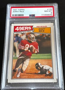 Jerry Rice 1987 Topps #115 PSA 8 - segundo año recién graduado centrado muerto - Imagen 1 de 4