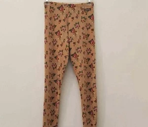 Matilda Jane Hayride Leggings Size 8 Orange Floral Velour Ruffle Hem - Picture 1 of 5