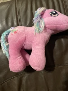 My Little Pony Sweetberry Hasbro Plush Pink 2004 MLP 9” Tall Yarn Hair Berries - Picture 1 of 7