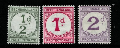 BECHUANALAND PROTECTORATE. D4-D6. MOUNTED MINT. - Image 1 of 2