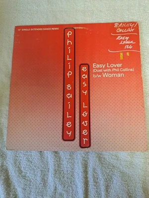 Philip Bailey Duet With Phil Collins - Easy Lover 12" Vinyl Single USA IMPORT - Image 1 of 4