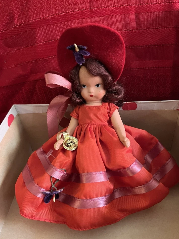  Muñeca Nancy Ann Storybook Las rosas son rojas, las violetas son azules años 40 Foto 1 de 4