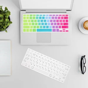 2 Pcs Arabic Keyboard Film Silicone Protector Cover Computer Accessories - Afbeelding 1 van 10