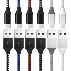 USB A to Type C Cable Fast Charging Data Sync for Samsung S25 S24 iPhone 16 15 - Picture 1 of 18