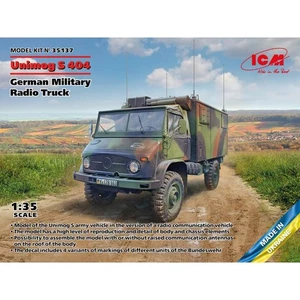 Modellino Camion Unimog S 404 Tedesco Military Radio ICM 35137 1/35ème Facili - Foto 1 di 17