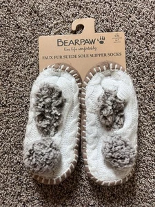 Bearpaw faux fur slippers New Size 6/7 - Picture 1 of 2