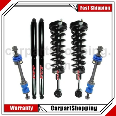 Barra estabilizadora eslabón amortiguador puntales muelles helicoidales para Ford F-150 4x4 4,6 L 2006 Foto 1 de 4