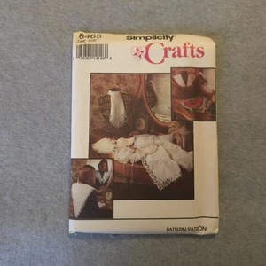 Simplicity Crafts 8465 Vintage Sewing Pattern Lace Collar Bib Scarf Uncut - Picture 1 of 6