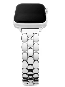 Süße Silber Edelstahl Uhrenarmbänder Kompatibel mit Apple Watch 10 9 SE 8... - Bild 1 von 8