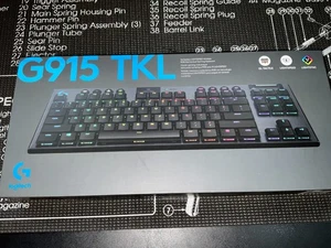 ⌨️Clavier de jeu mécanique Logitech G915 TKL Lightspeed - Noir (920-009495) - Photo 1/8