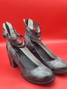 Free Bird By Steven Randi Leather Ankle Strap Gray Shoes 11 - Picture 1 of 9