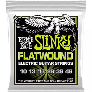 Ernie Ball Regular Slinky Flatwound Corde per chitarra elettrica 10-46 P02591 - Foto 1 di 1