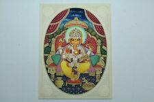 Religious Handmade Painting on Resin India God Ganesha with Precious stones