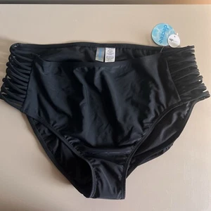 Decree Strappy Lined High Waist Bikini Swimsuit Bottom Juniors Size XXL - Picture 1 of 8