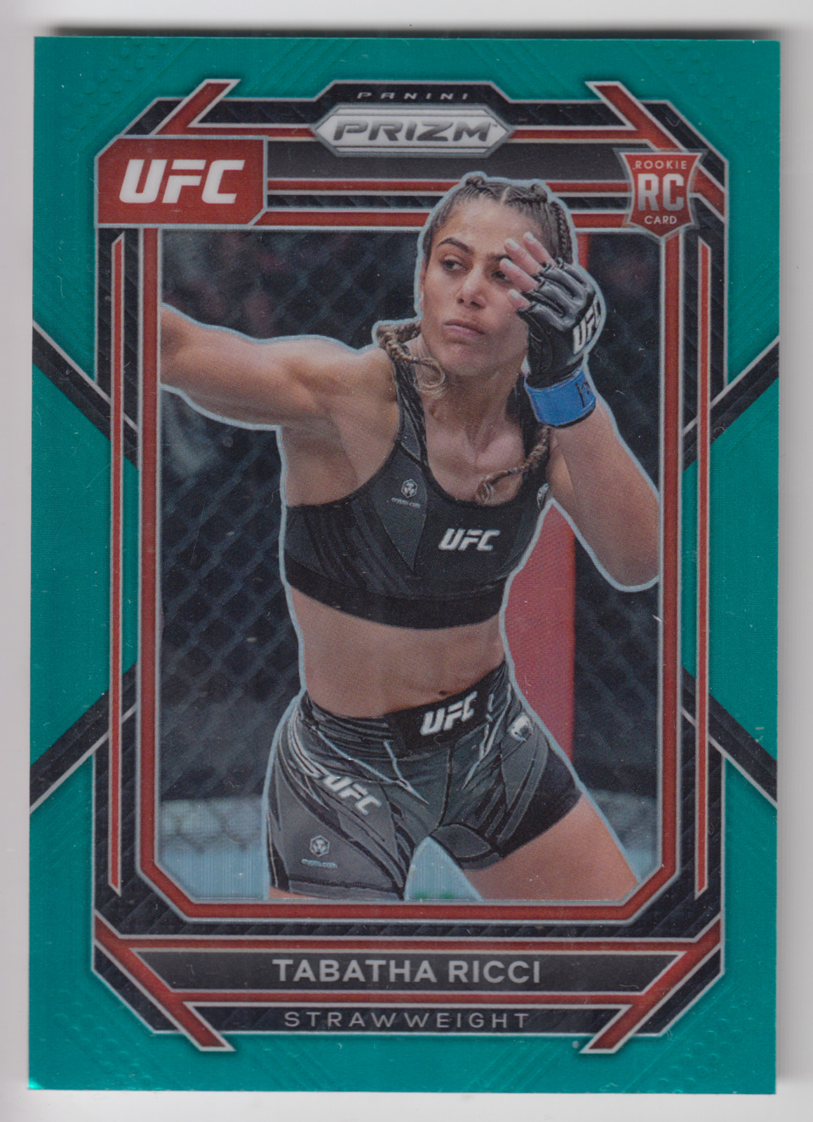 2023 PANINI PRIZM UFC TABATHA RICCI ROOKIE RC /49 TEAL PRIZM #108 STRAWWEIGHT