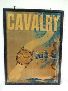 Orologio da polso Cavalleria Vintage Stampa Pubblicità Cornice Orologio Anglo-Svizzero Co Raro F* - Foto 1 di 7