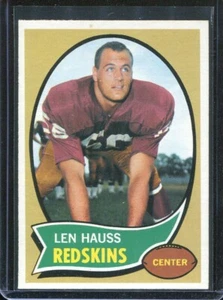 1970 Topps Football # 124 Len Hauss (NM-MT) Near Mint to Mint - Picture 1 of 2