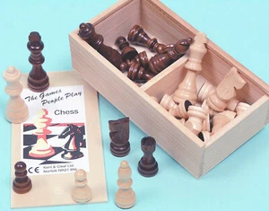 Chess men Wood Staunton pattern, 63mm. King - 00200 - Picture 1 of 1