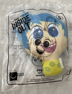 2020 Disney / PIXAR McDonald's Happy Meal Toy Plush Clip Joy #5 Inside Out NRFB - Picture 1 of 2