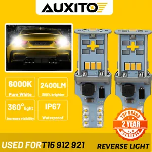 912 T15 LED Reverse Light Bulbs Lamps Cool White for Kia Forte 2010-2020 2pcs - Foto 1 di 12
