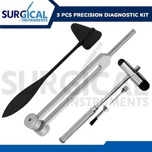 Kit de diagnóstico reflejo de precisión de 3 piezas Taylor Hammer, horquilla de afinación y martillo Buck - Imagen 1 de 8