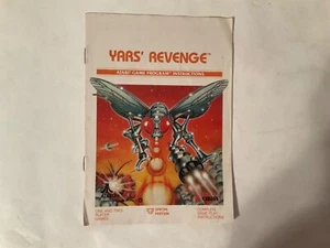*Manual Only* Atari 2600 *Yars' Revenge* Yars Alien Arcade Game *Replacement OEM - Picture 1 of 3