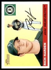 2004 Topps Heritage Rich Harden . Oakland Athletics #370