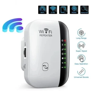 WIRELESS WIFI REPEATER 300 Mbps RIPETITORE AMPLIFICATORE LAN RETE WPS - Foto 1 di 4