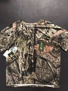 Mossy Oak Flex Short Sleeve Insect Repellent Sustainable Tee Shirt Size XL NEW - Picture 1 of 6