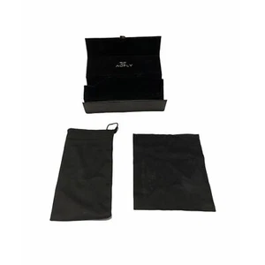 Aofly Sunglasses Or Eyeglasses Black Hardcase with Cleaning Cloth No Glasses - Picture 1 of 9