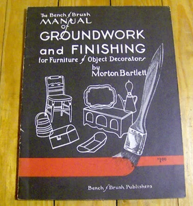 RARE vintage 1950s BENCH & BRUSH booklet FURNITURE REFINISHING manual groundwork - Picture 1 of 2