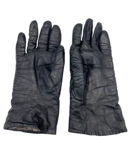 Guantes de cuero italianos Finale para mujer forrados conejo talla 7,5 Italia vintage - Imagen 1 de 13