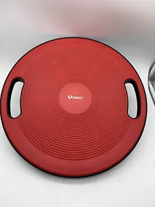 Balance Board mit Griffen Wackelbrett ø 40 cm Gleichgewichtstraining Balance Rot - Bild 1 von 5