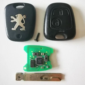 Original OEM Peugeot 2 Tasten Fernbedienung Schlüsselanhänger, Valeo 73373067C, getestet #2 - Bild 1 von 5