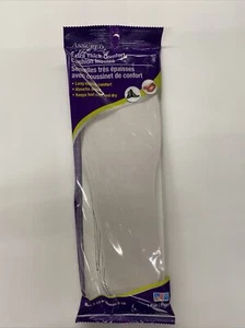 Extra Thick Comfort Cushion Insoles For Men 7-13 Or Women 5-10 NIB MADE IN USA - Picture 1 of 1