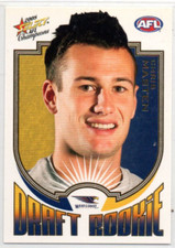 2008 AFL CHAMPIONS (2007) DRAFT ROOKIE - DR3 Chris MASTEN (WEST COAST)