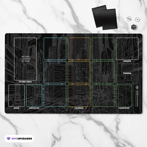 Hubworld Aidalon kompatible Spielmatte mit Zonen | 24"x14" inoffizielle HWA Kartenmatte - Bild 1 von 9