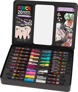 Posca Marker-Set versch. Spitzen und Farben - 24er Koffer - Bild 1 von 7