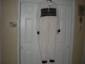 SO Intimates Juniors One Piece Bunny Hooded White Pajamas - Size XL - $48 Tag - Picture 1 of 8