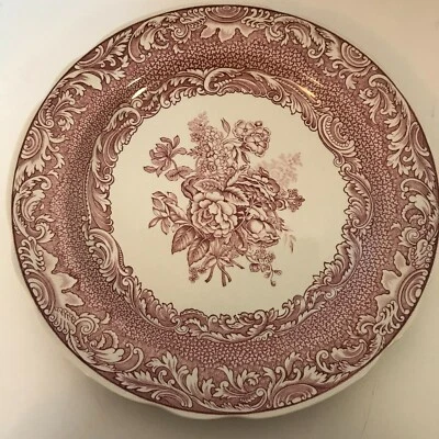 Spode Archive Collection Victorian Series Byron Groups Red and White Floral 10.5 - Image 1 of 4