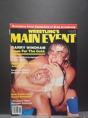 VINTAGE MAIN EVENT WRESTLING MAGAZINE BARRY WINDHAM RIC FLAIR WWF NWA AWA - Image 1 of 4