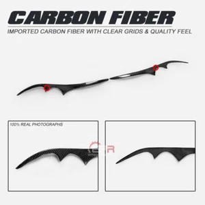 For Subaru 07-08 Legacy Carbon Fiber Headlight Eyebrows Eyelids Trim Cover 2pcs - Picture 1 of 12