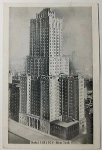 Hotel Shelton New York 1950s Lumitone Photoprint post card The Four Poster E1B - Picture 1 of 2