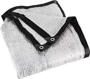 Aluminet 85% Heavy Duty Shade Cloth Mesh Sun Block Fabric Sun Reflect Pet Shade - Picture 1 of 3
