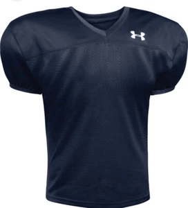 New Under Armour Football Stock Pipeline Practice Jersey Men's XL navy - Picture 1 of 1