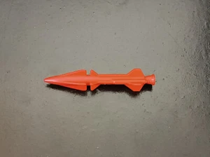 HASBRO VTG GI JOE 1989 COBRA FANG II - DARK RED EUROPEAN MISSILE ACCESSORY PART - Picture 1 of 7